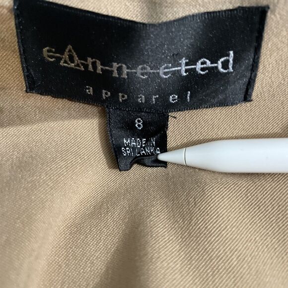 Connected Apparel Women’s 8 Brown Floral Dress Artistic Print Unique Pattern - Picture 8 of 9